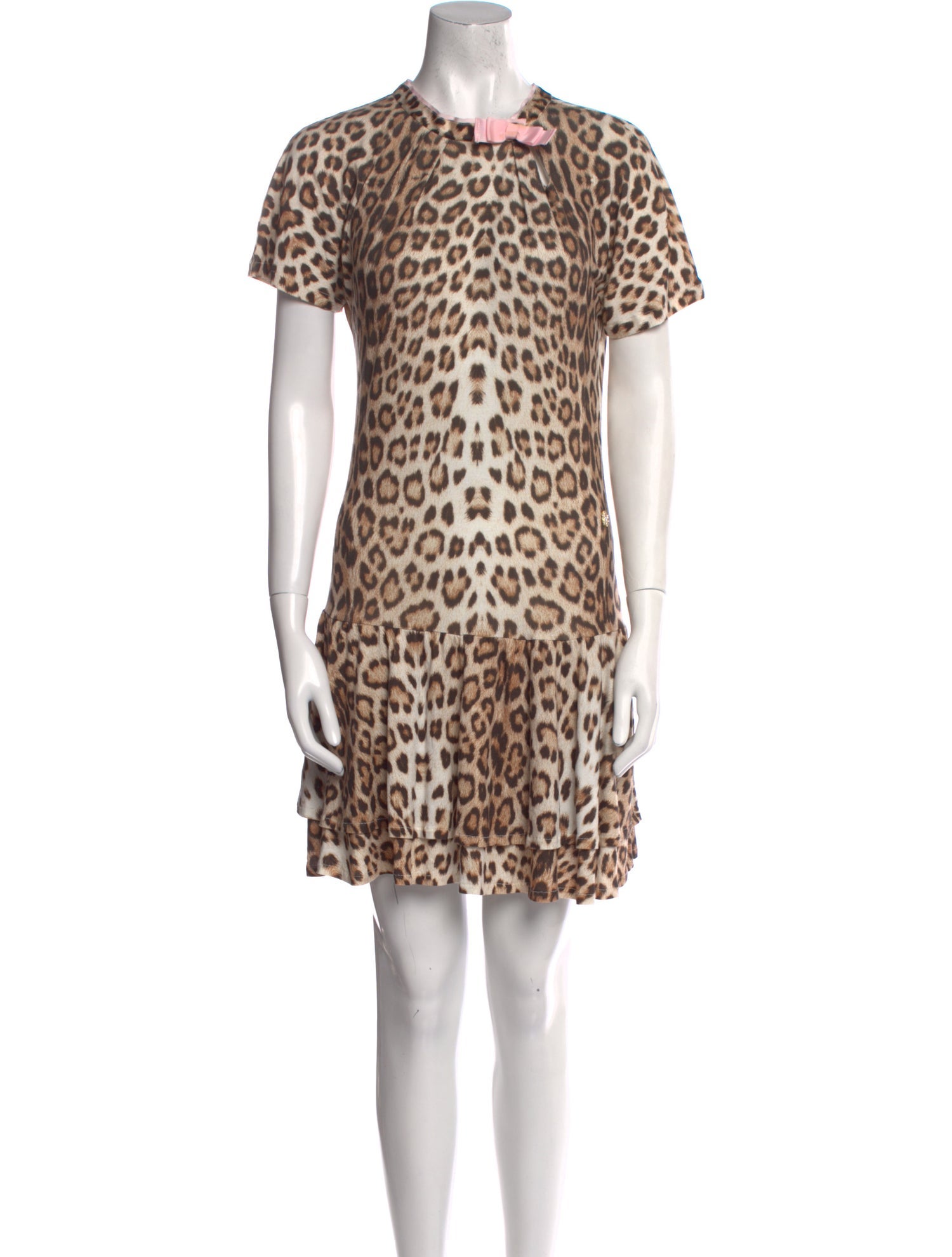 Roberto Cavalli Animal Print Mini Dress