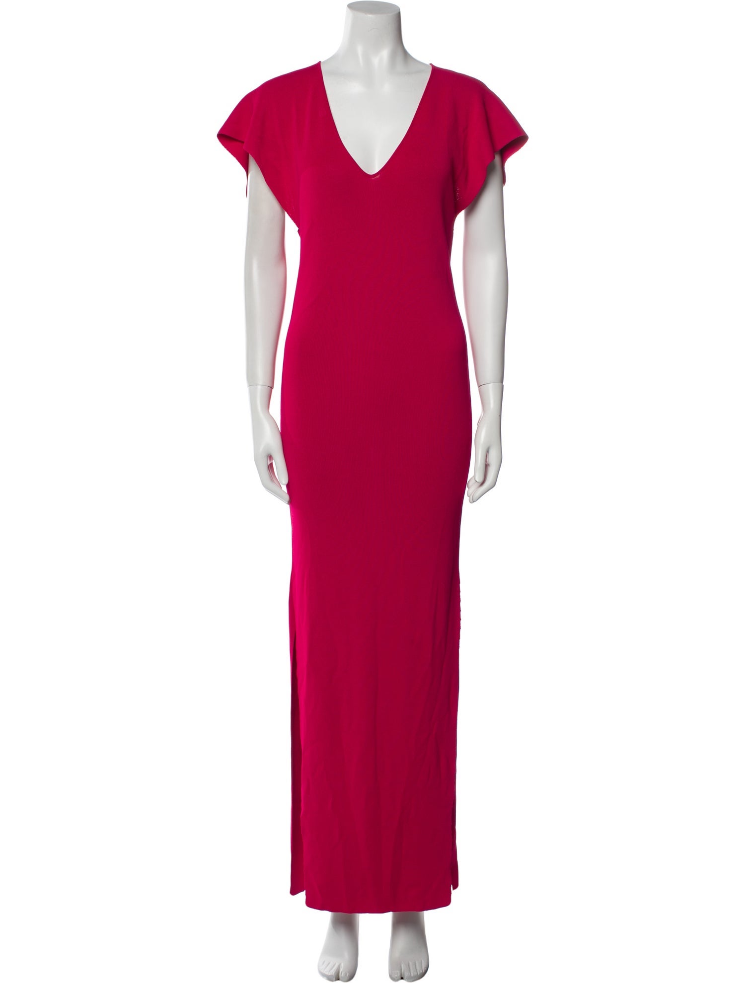 Roberto Cavalli V-Neck Long Dress