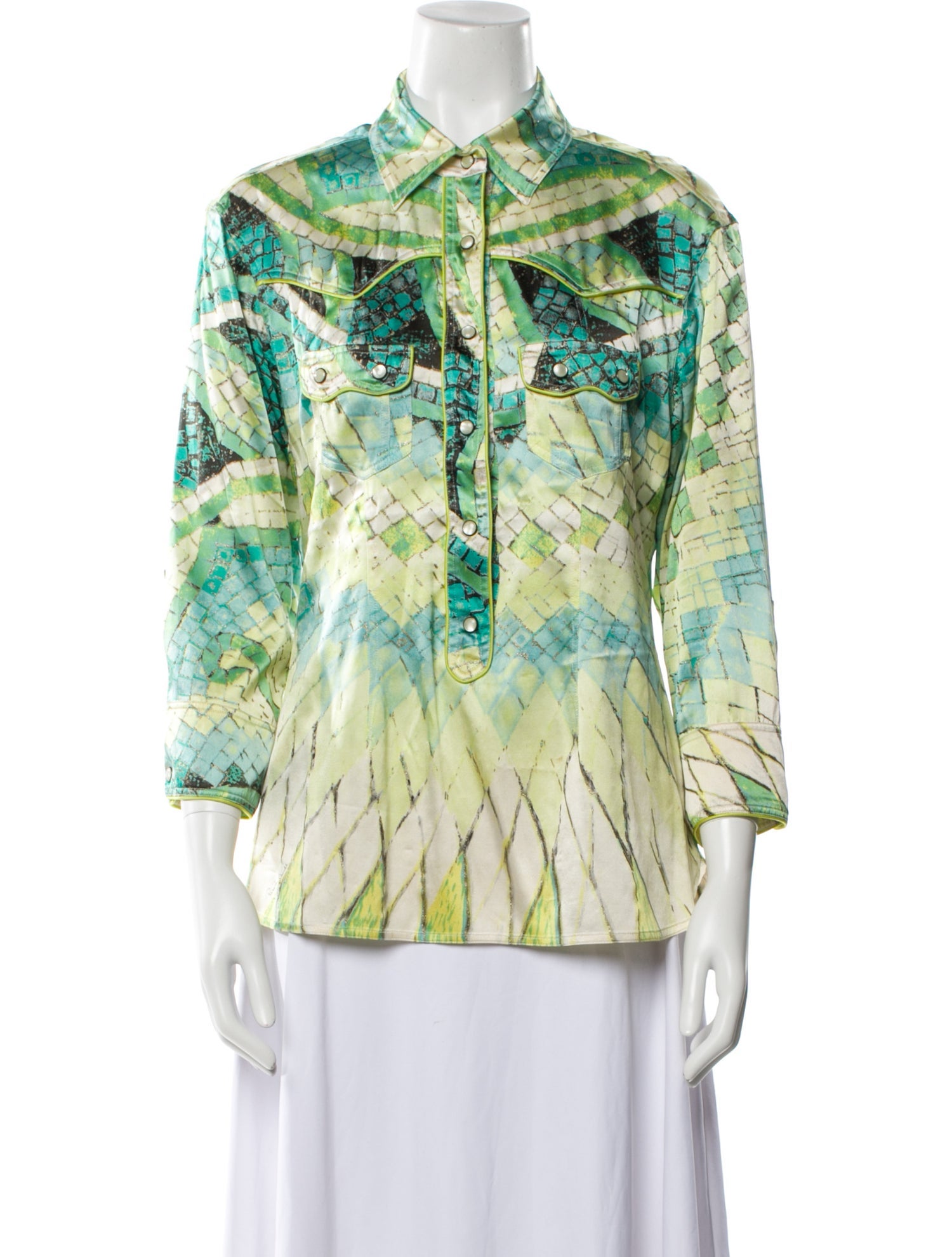 Roberto Cavalli Vintage 2004 Button-Up Top