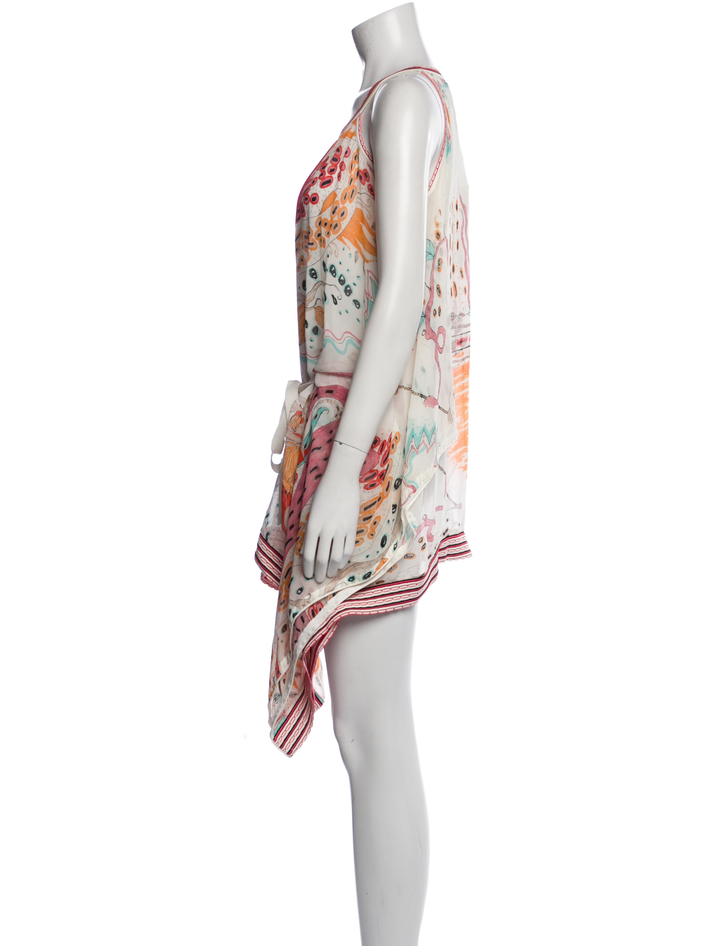 Roberto Cavalli Silk Paisley Print Tunic