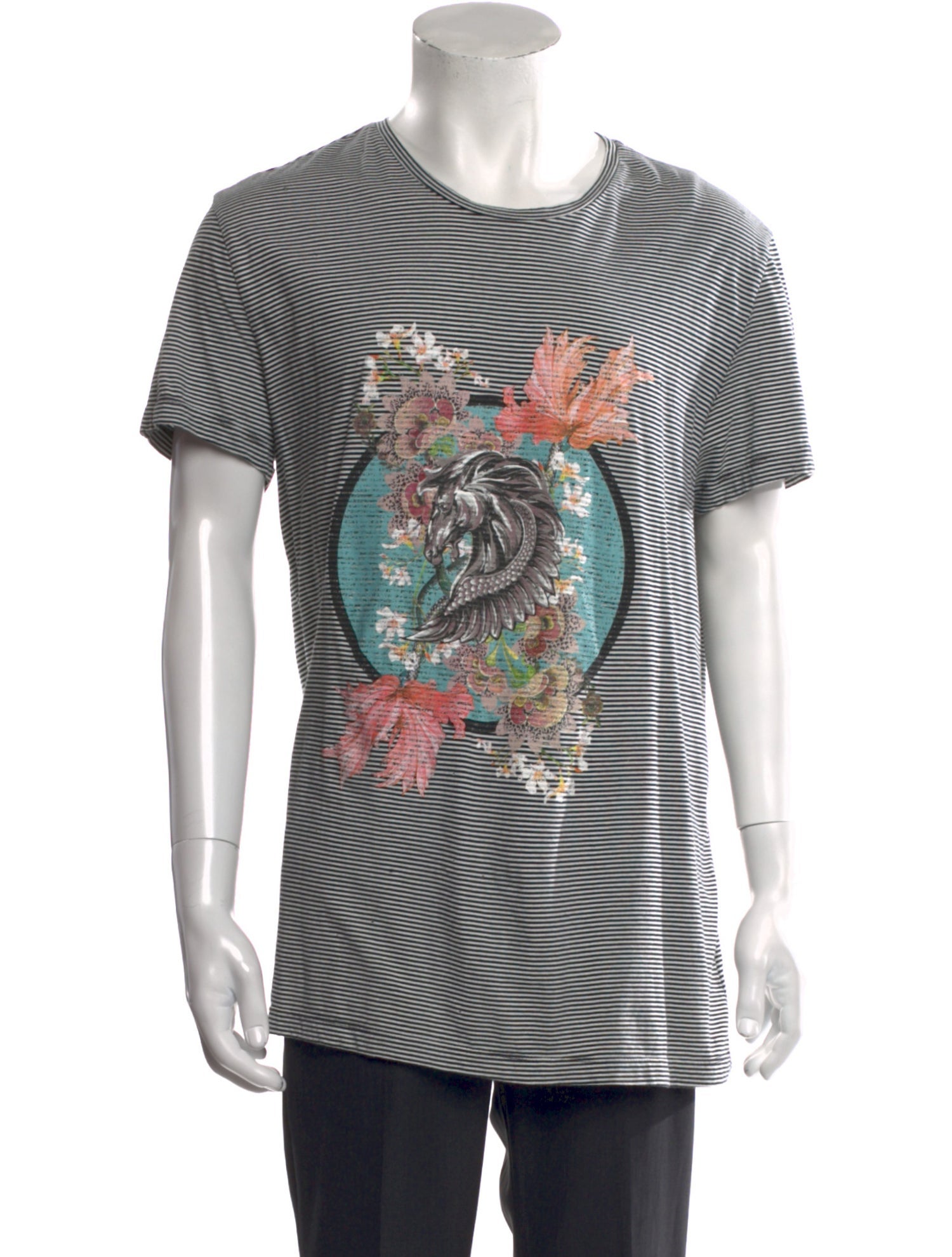 Roberto Cavalli Graphic Print Crew Neck T-Shirt