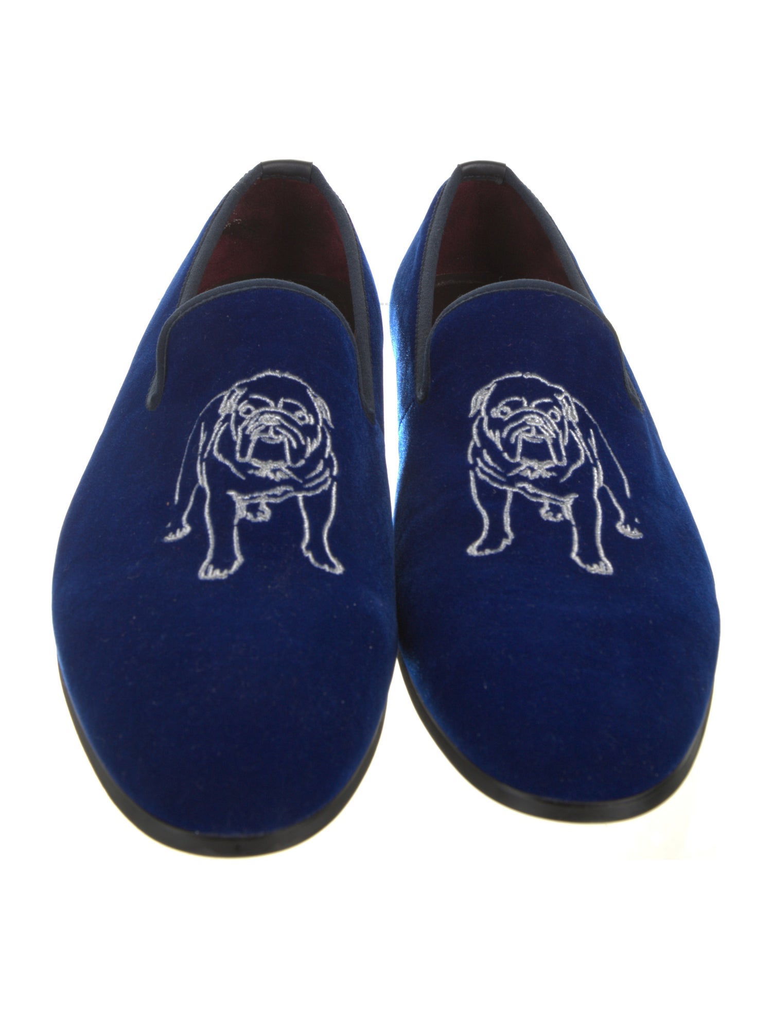 Roberto Cavalli Velvet Graphic Print Loafers