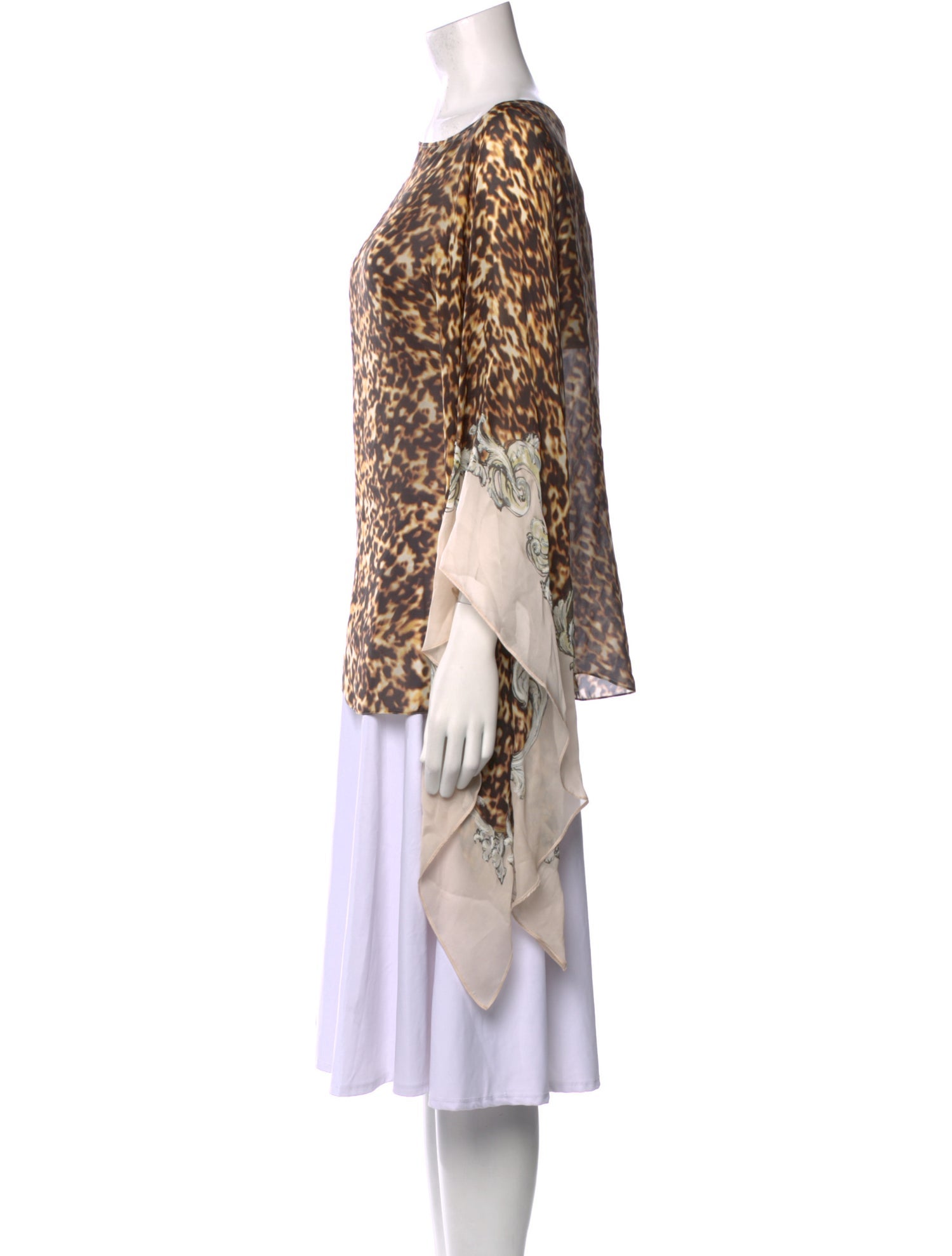 Roberto Cavalli Silk Animal Print Tunic