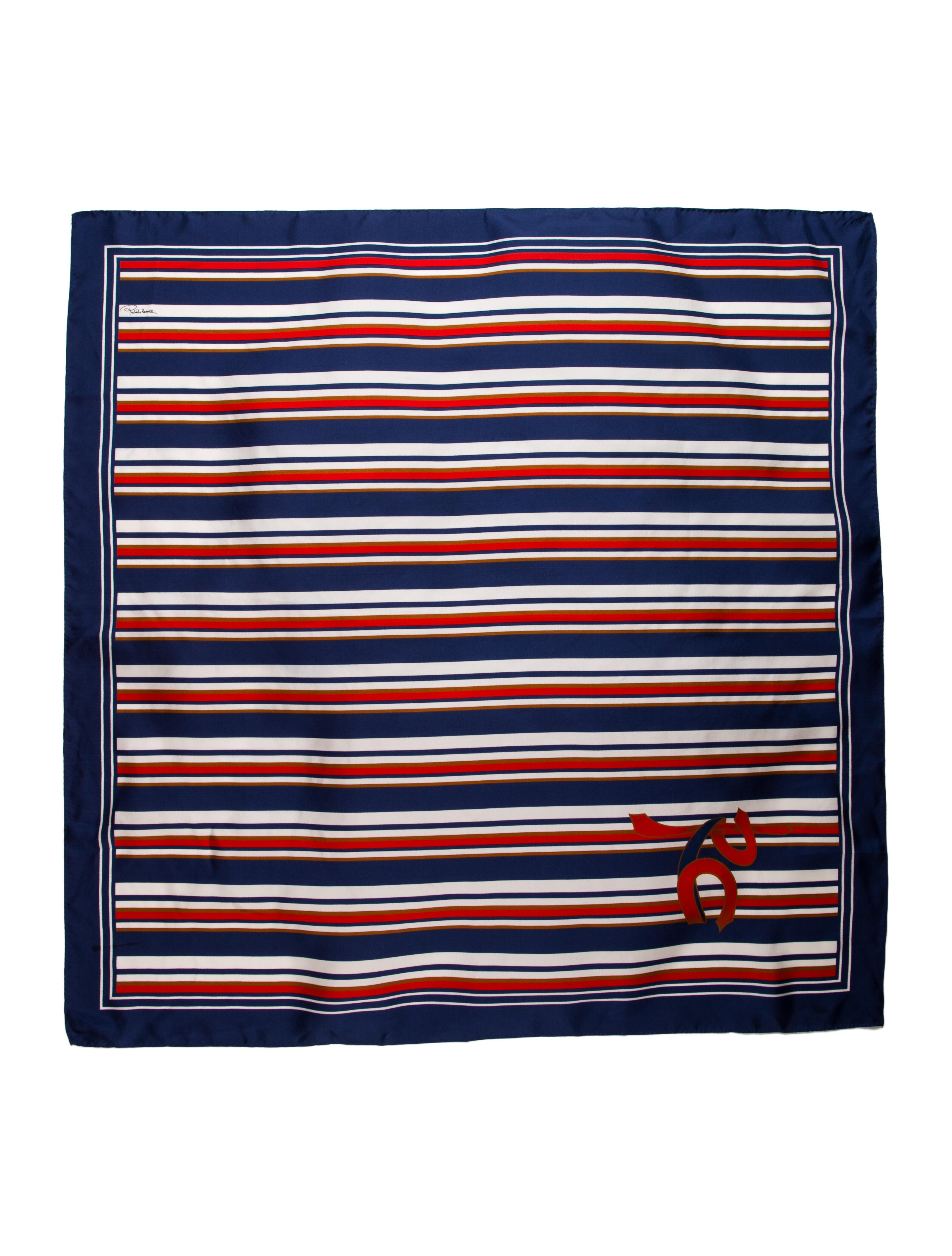 Roberto Cavalli Silk Striped Shawl