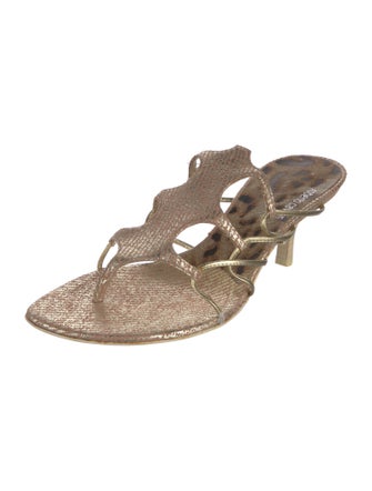 Roberto Cavalli Suede Slides