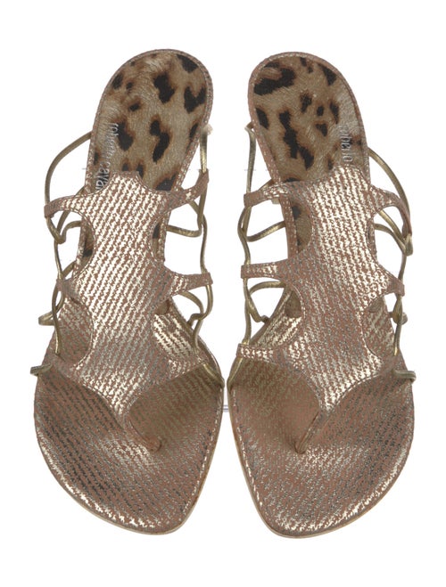 Roberto Cavalli Suede Slides