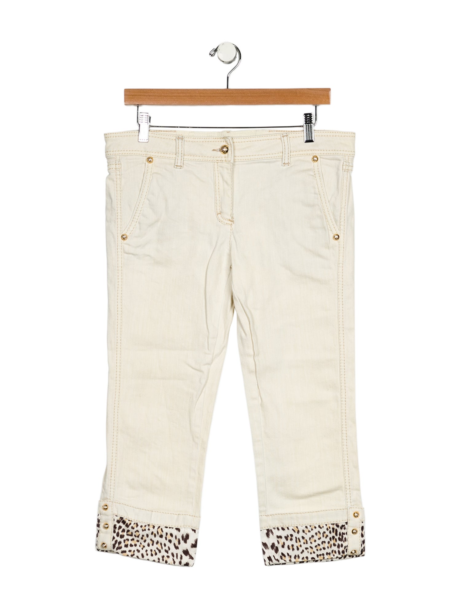 Roberto Cavalli Mid-Rise Straight Leg Jeans