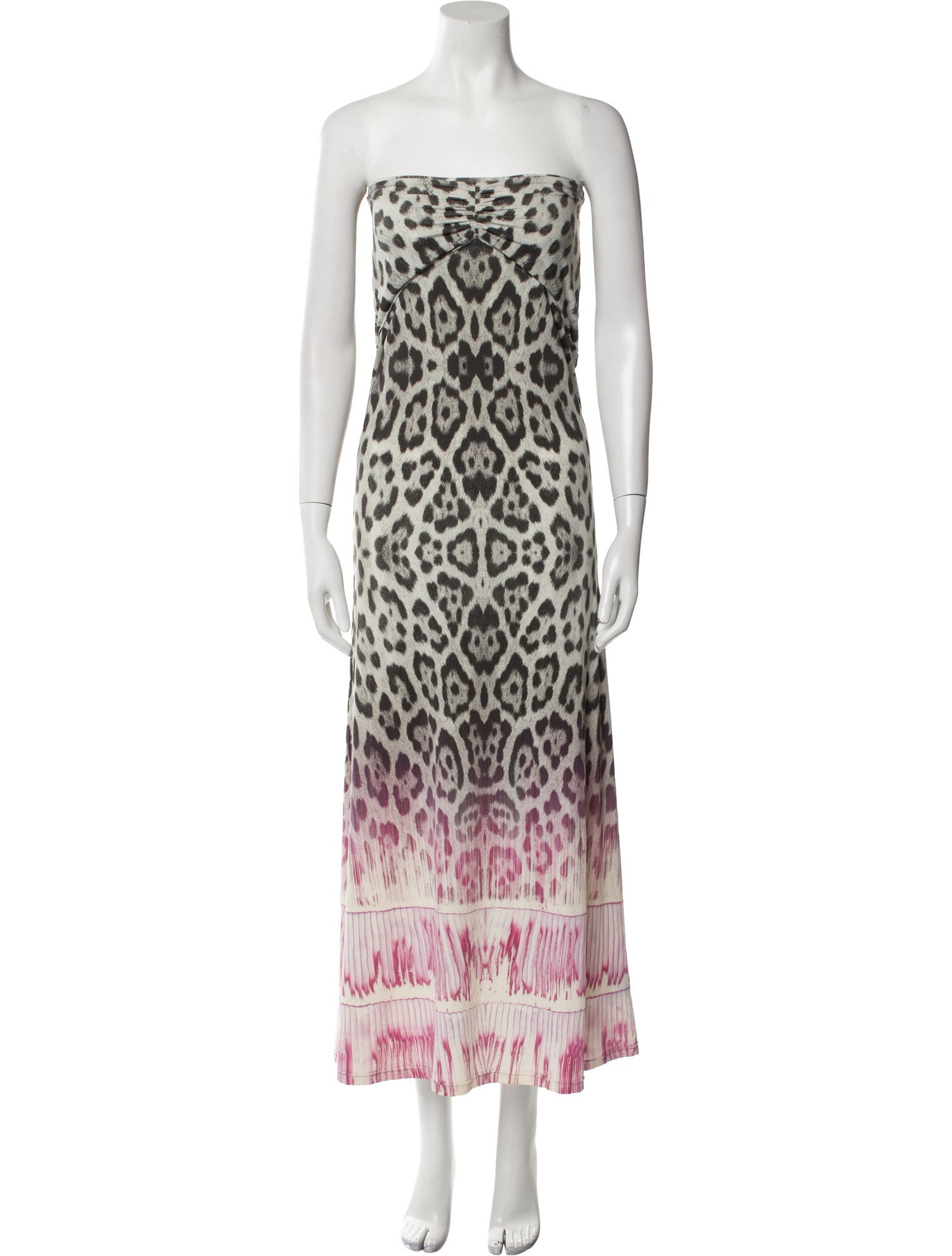 Roberto Cavalli Animal Print Midi Length Dress