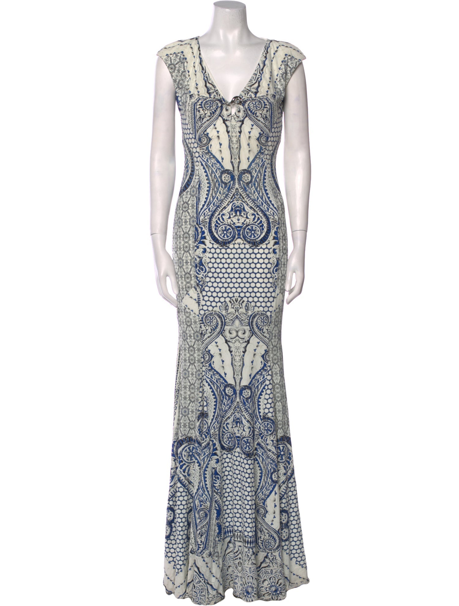 Roberto Cavalli Nylon Long Dress