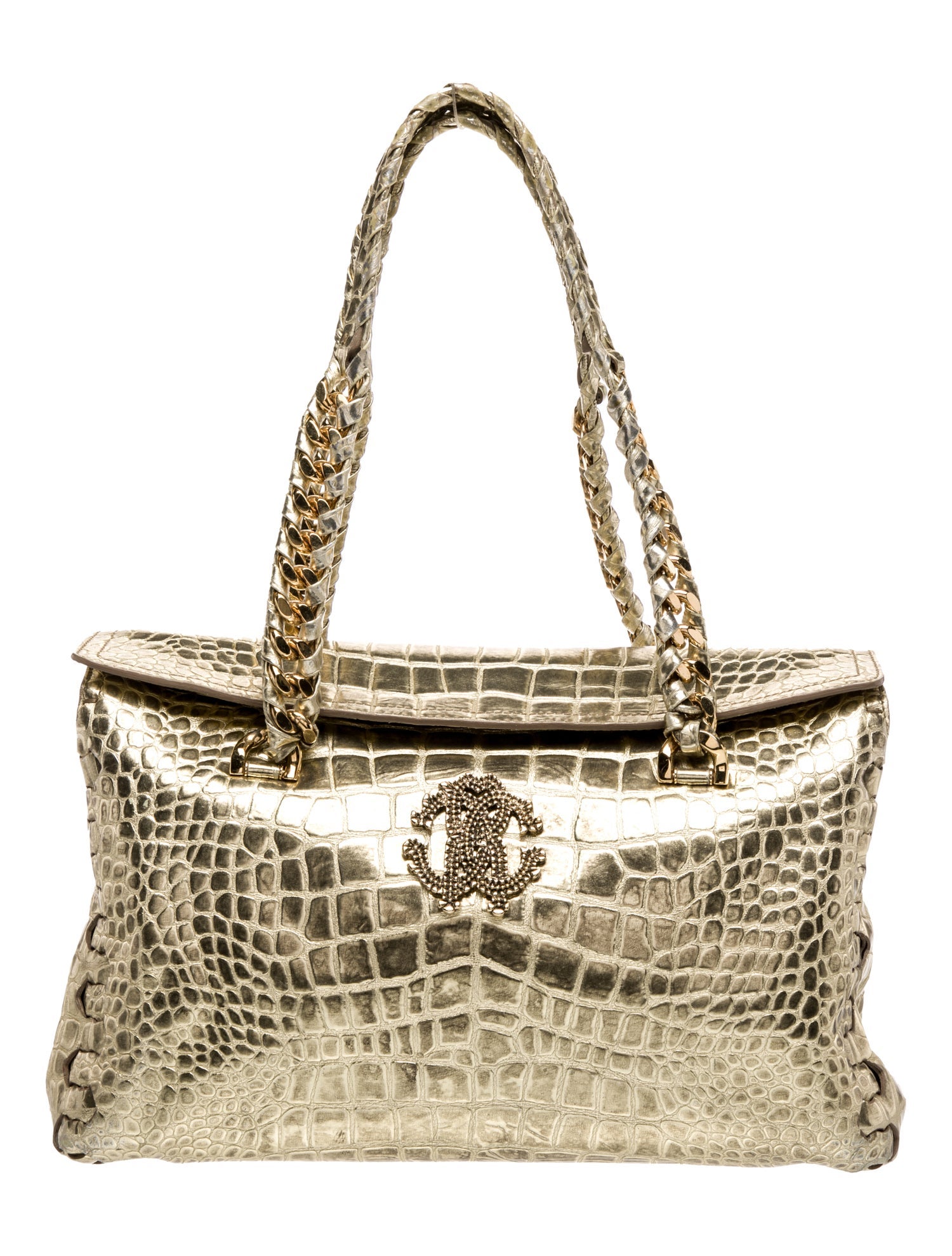 Roberto Cavalli Leather Shoulder Bag