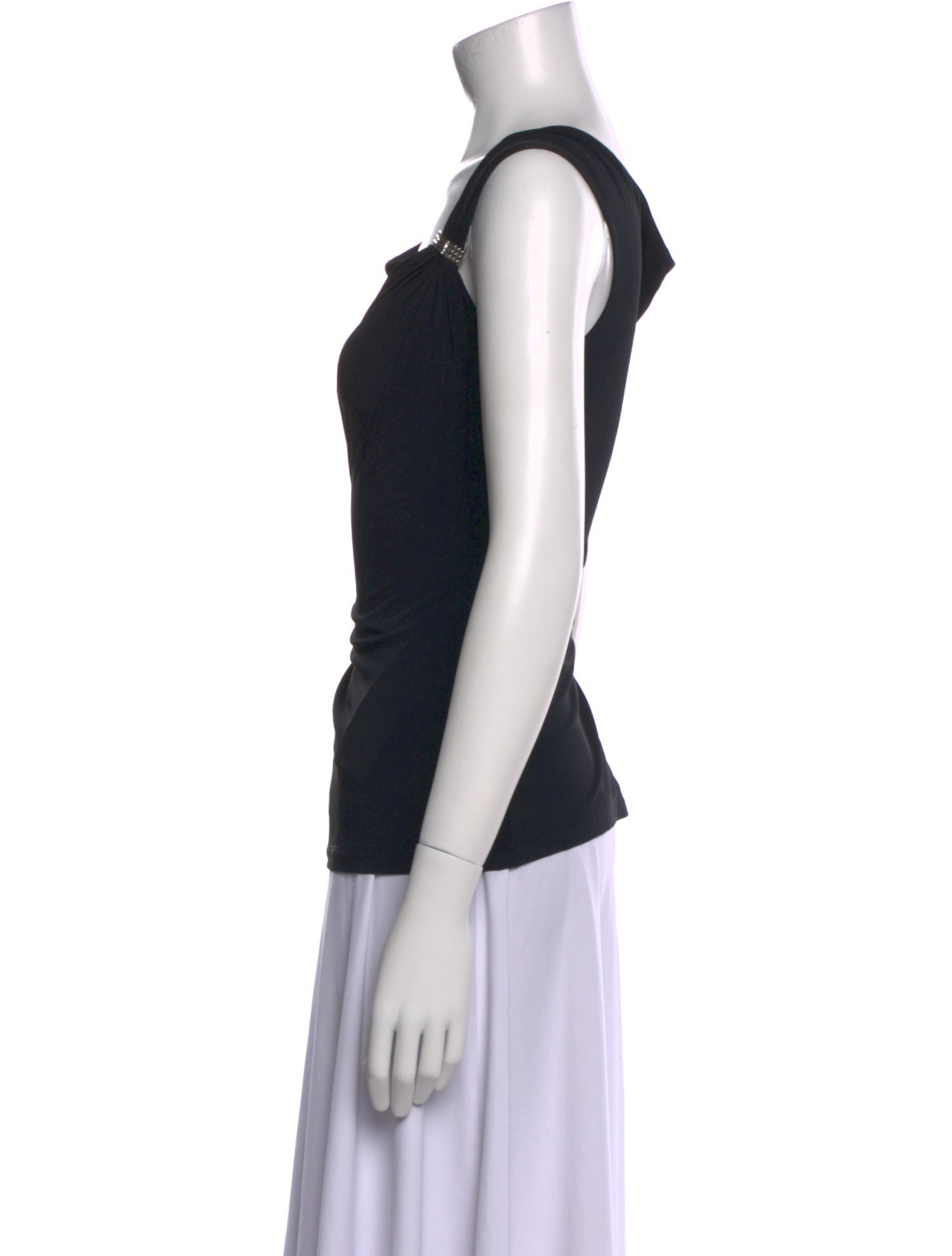 Roberto Cavalli Asymmetrical Sleeveless Top