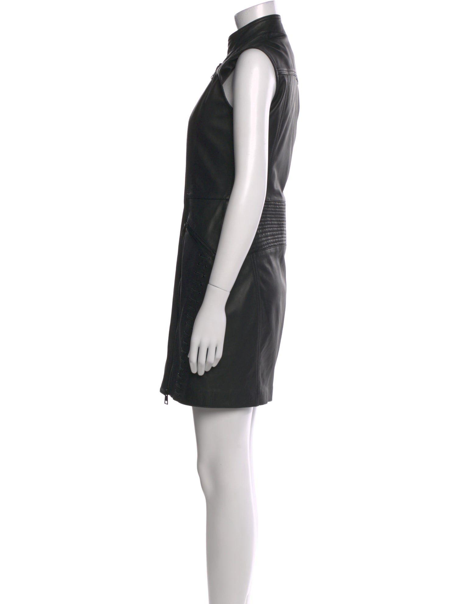 Roberto Cavalli Leather Mini Dress