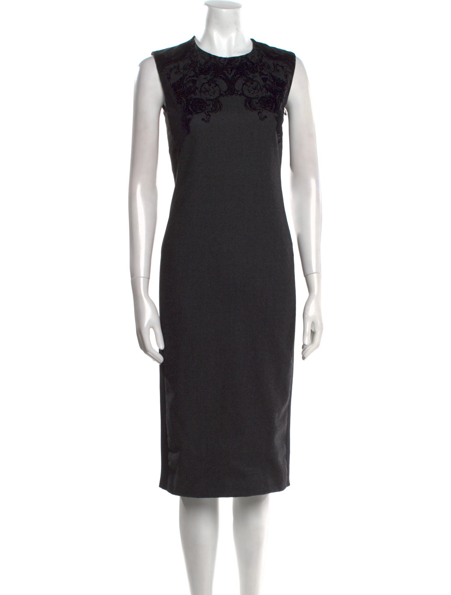 Roberto Cavalli Crew Neck Midi Length Dress