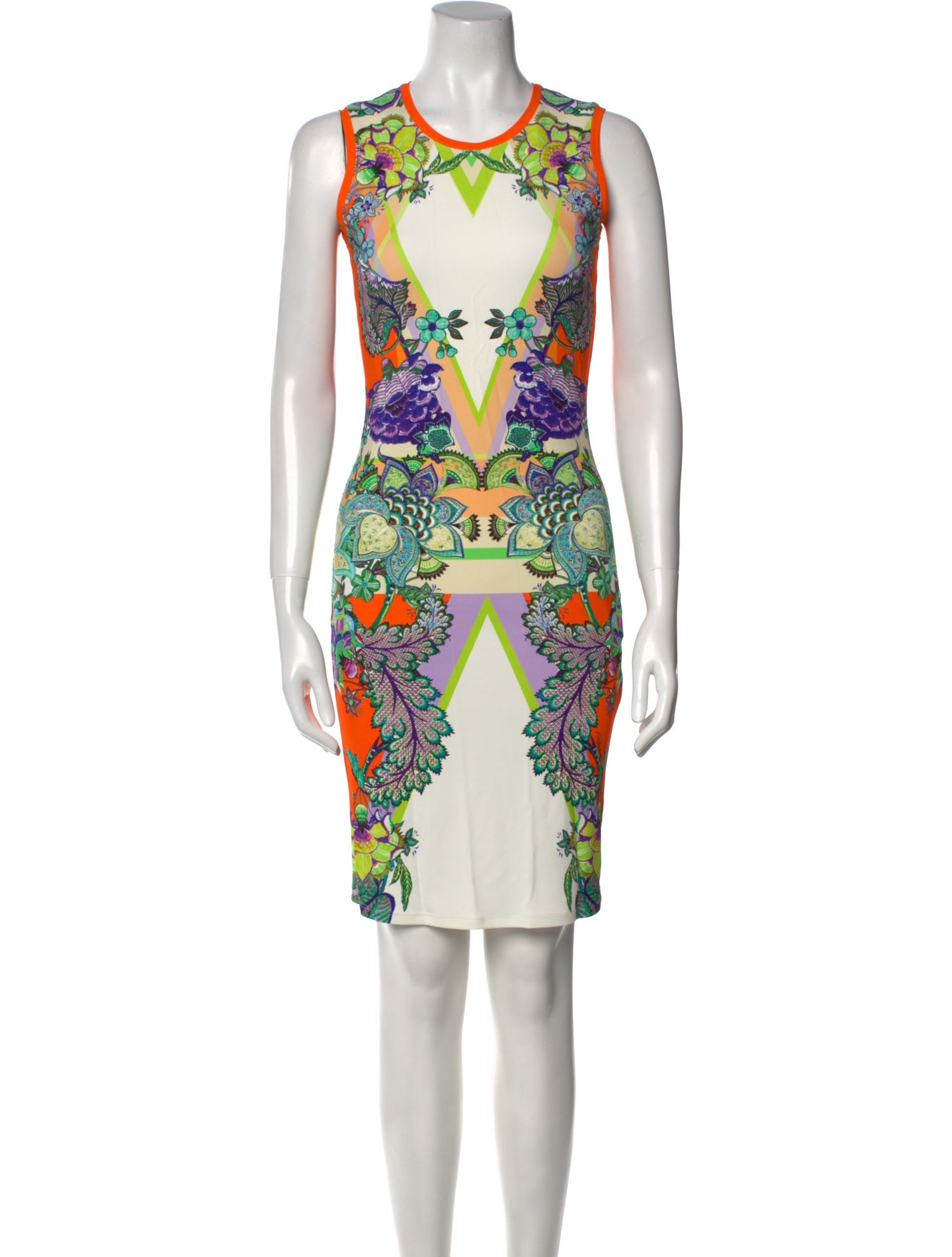 Roberto Cavalli Printed Knee-Length Dress
