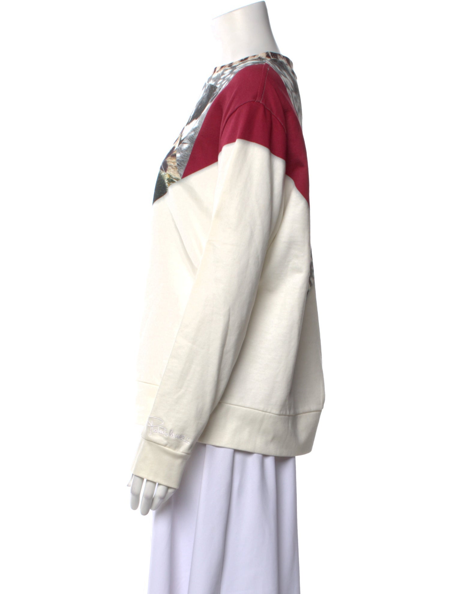 Roberto Cavalli Graphic Print Crew Neck Sweatshirt