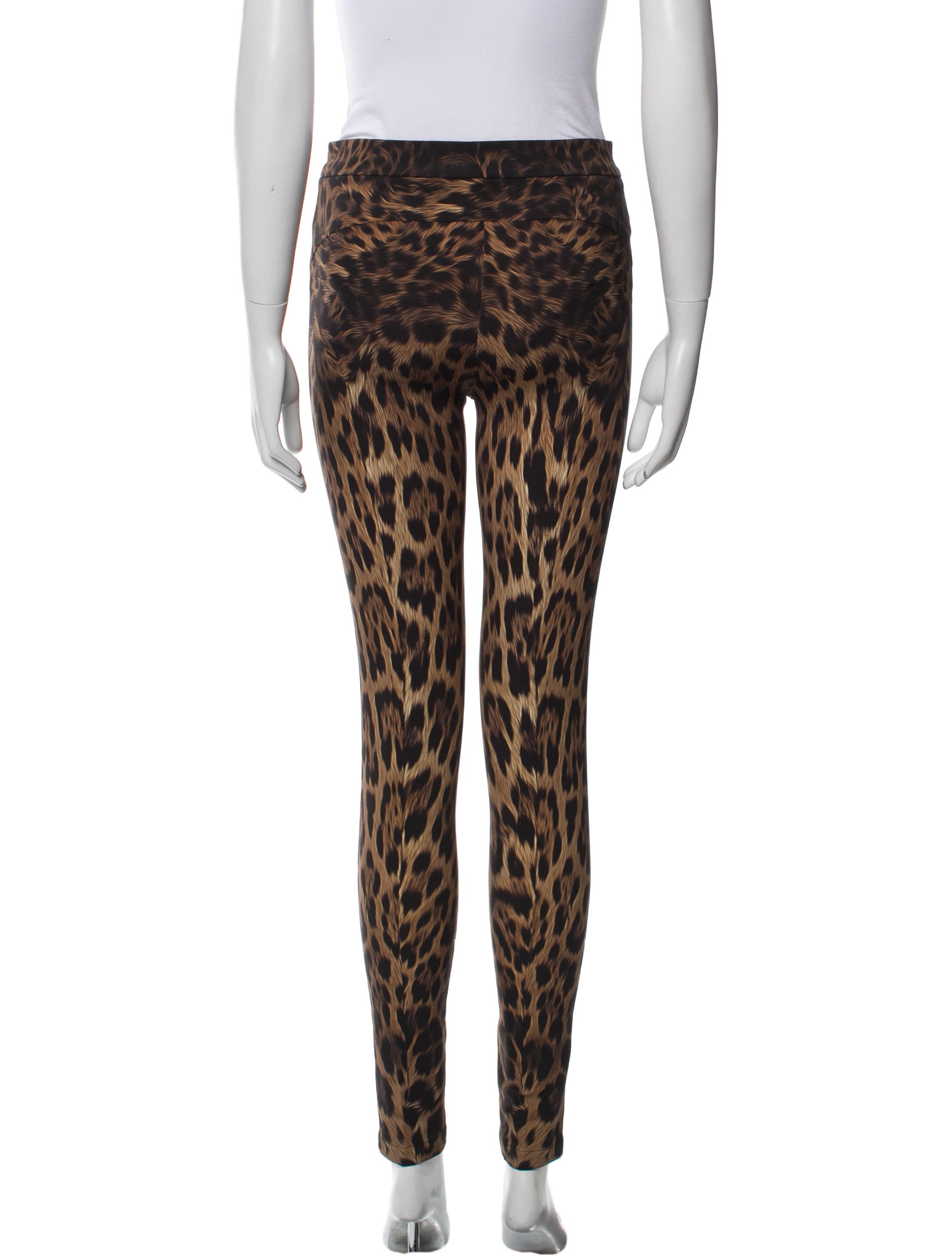 Roberto Cavalli Silk Skinny Leg Pants