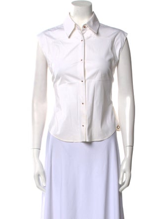 Roberto Cavalli Sleeveless Button-Up Top