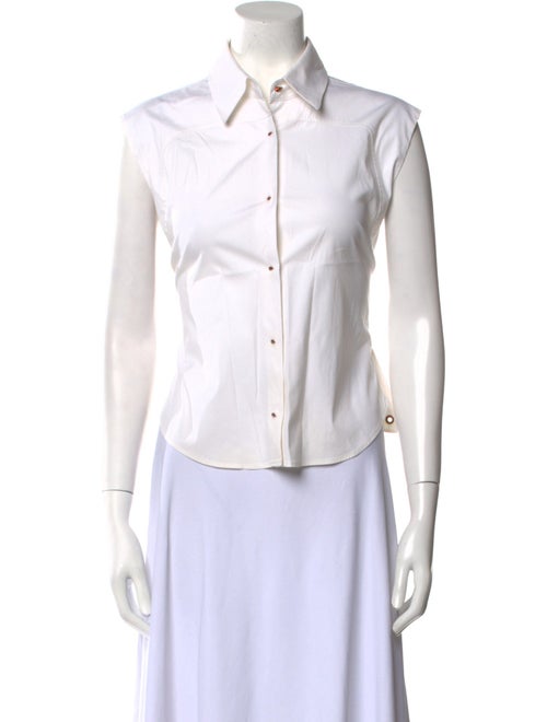 Roberto Cavalli Sleeveless Button-Up Top