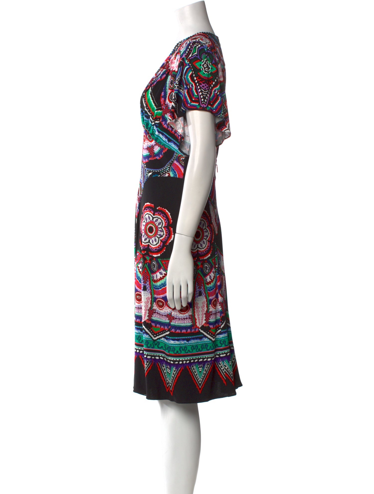 Roberto Cavalli Printed Knee-Length Dress