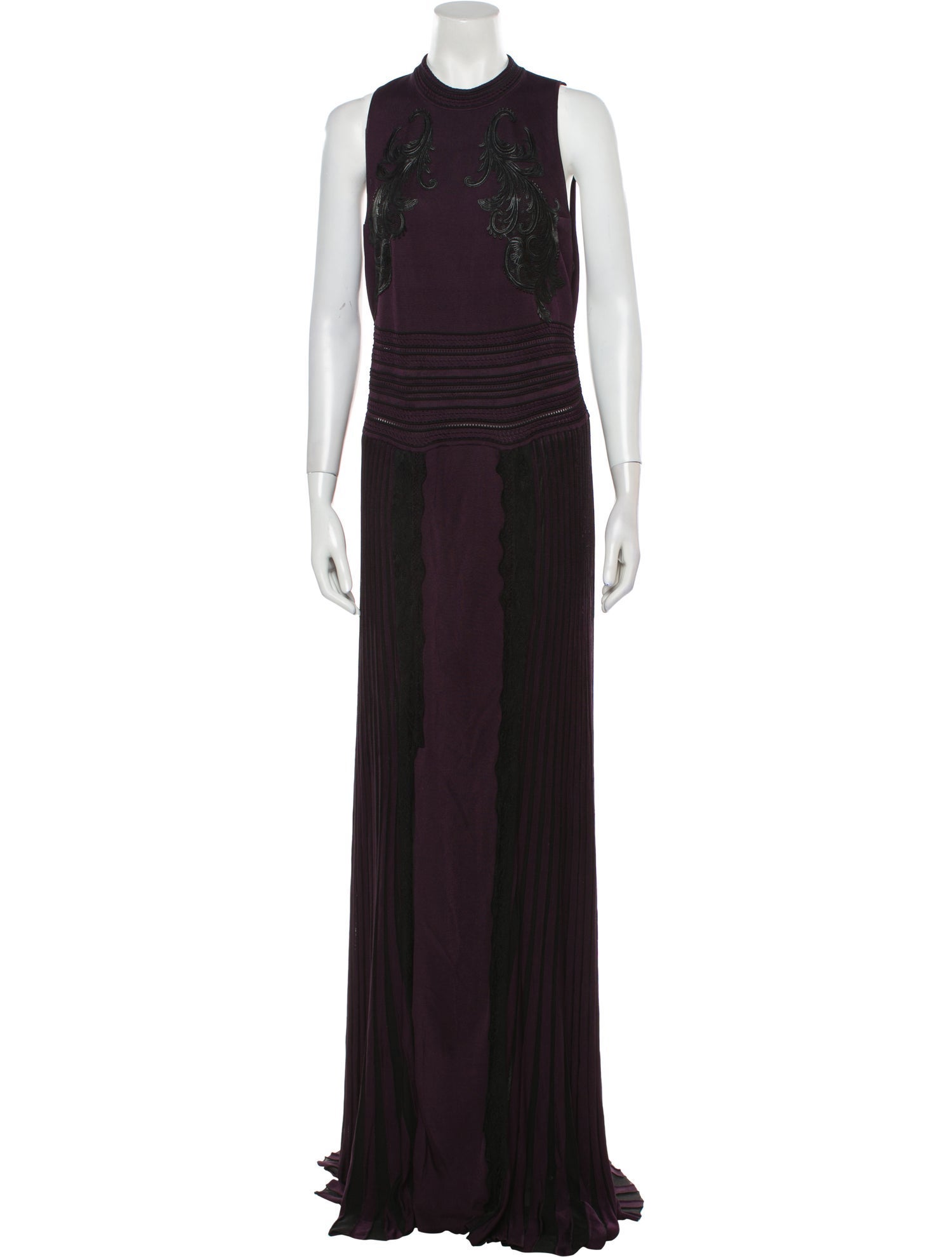 Roberto Cavalli Mock Neck Long Dress