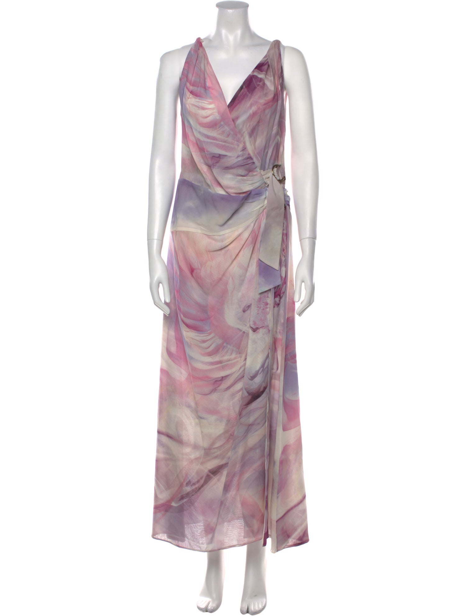 Roberto Cavalli Silk Long Dress