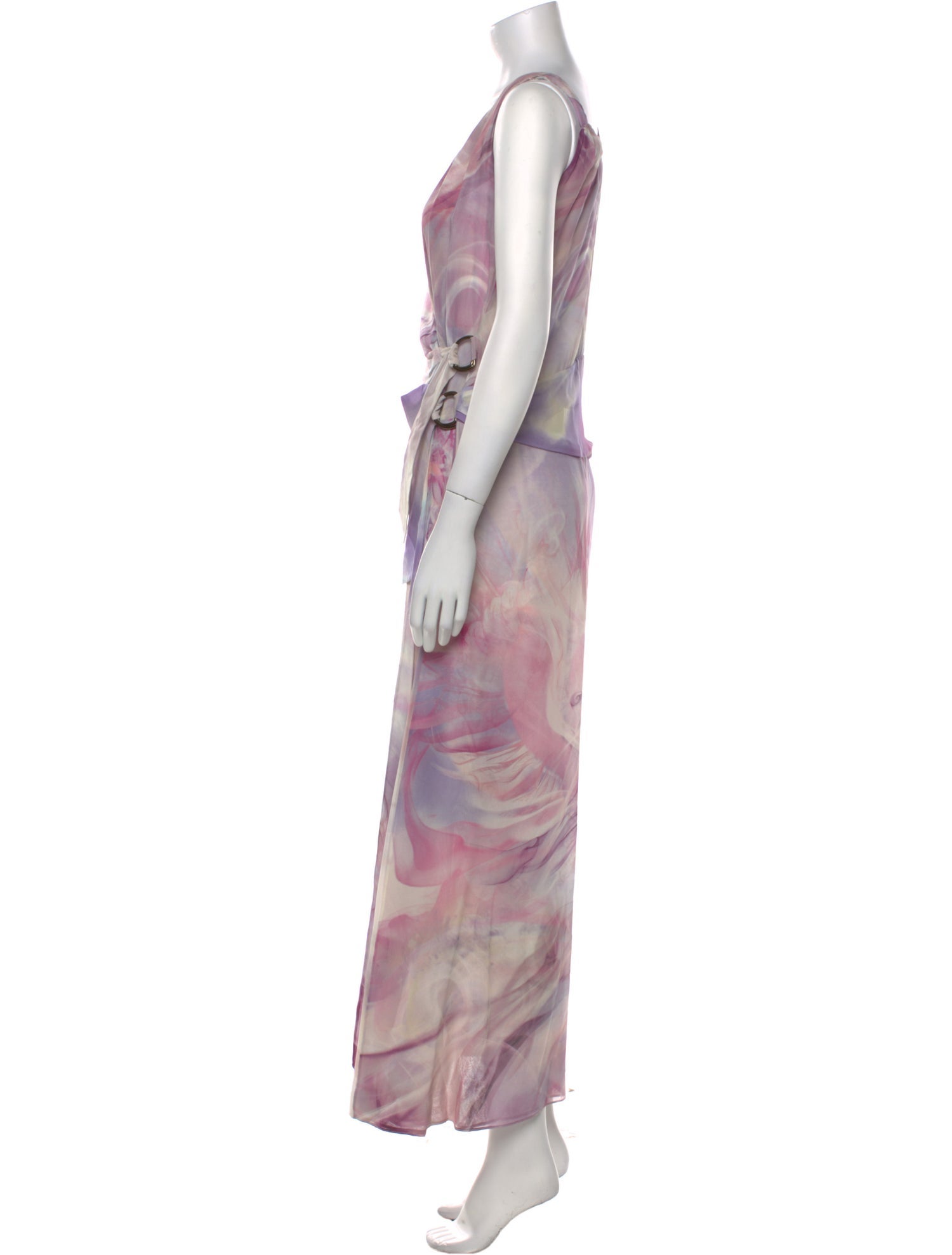 Roberto Cavalli Silk Long Dress