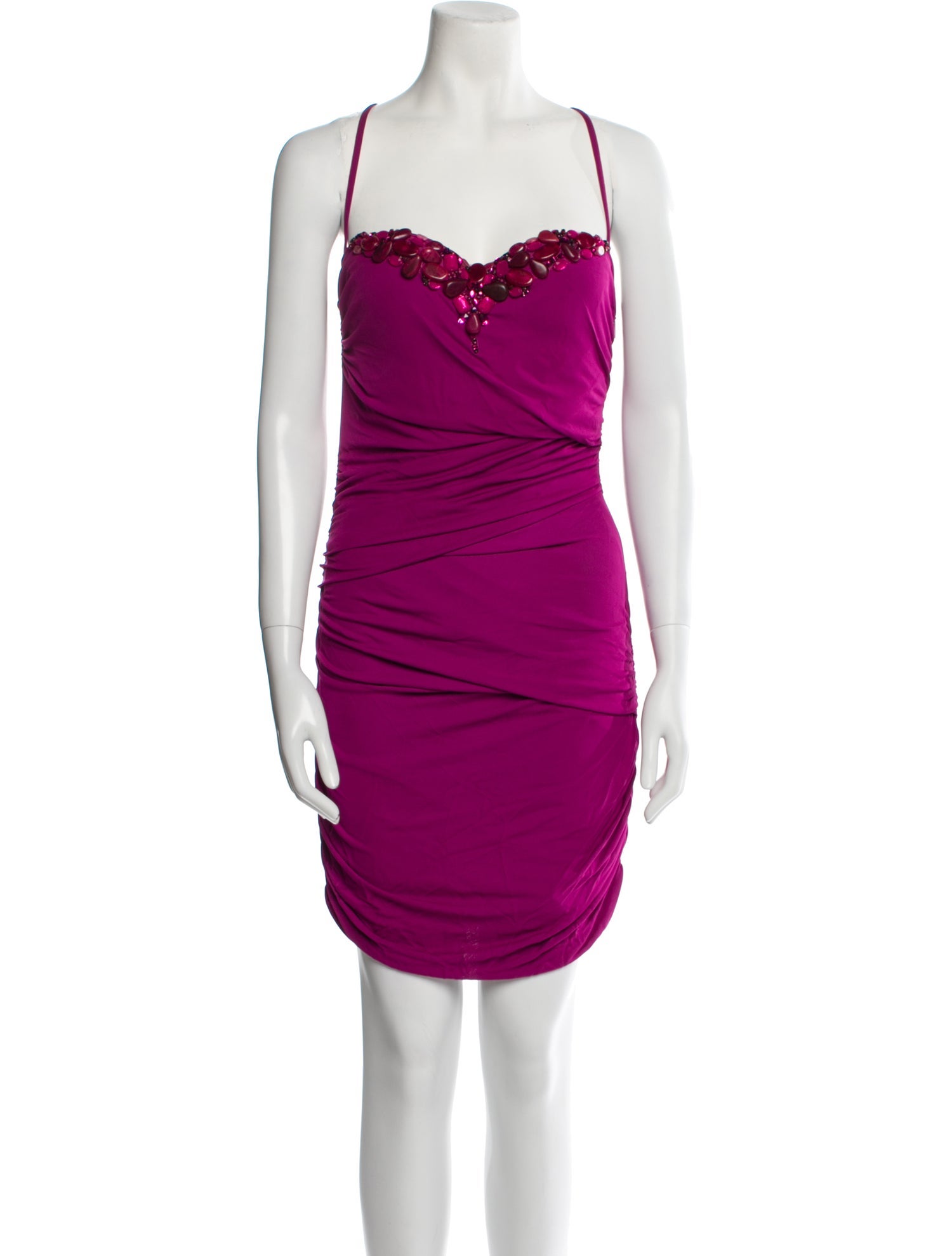 Roberto Cavalli Cowl Neck Mini Dress