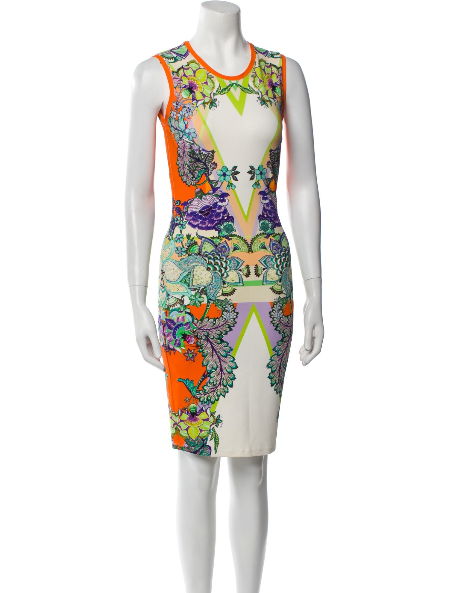 Roberto Cavalli Printed Knee-Length Dress
