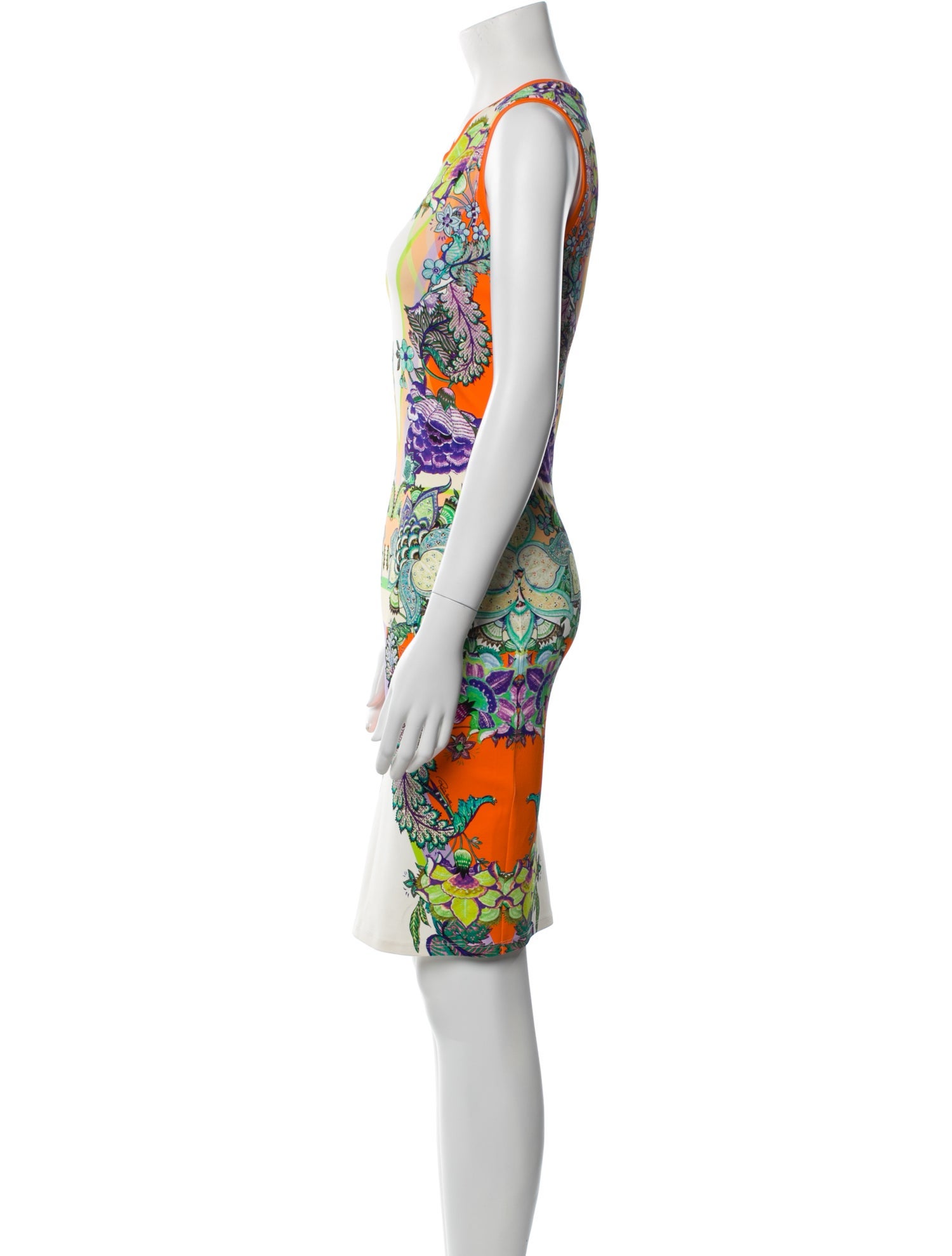 Roberto Cavalli Printed Knee-Length Dress