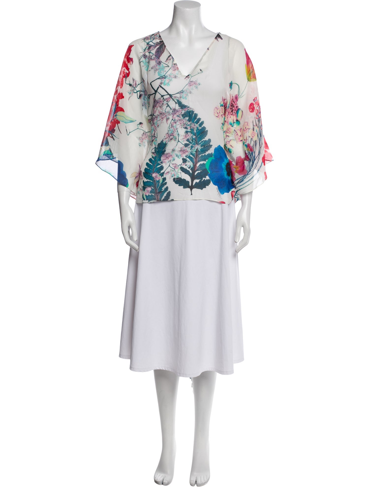 Roberto Cavalli Silk Ruffle Embellishment Nightgown w/ Tags