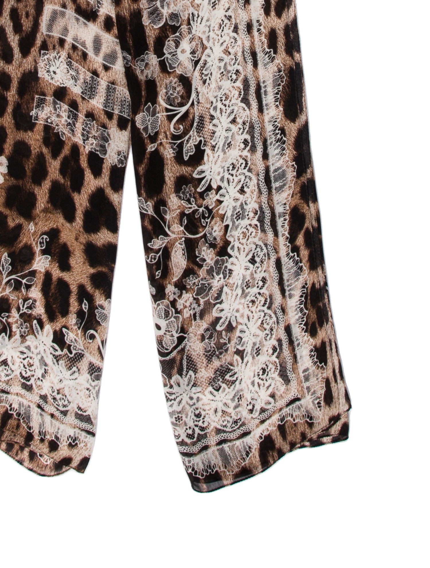 Roberto Cavalli Silk Animal Print Scarf