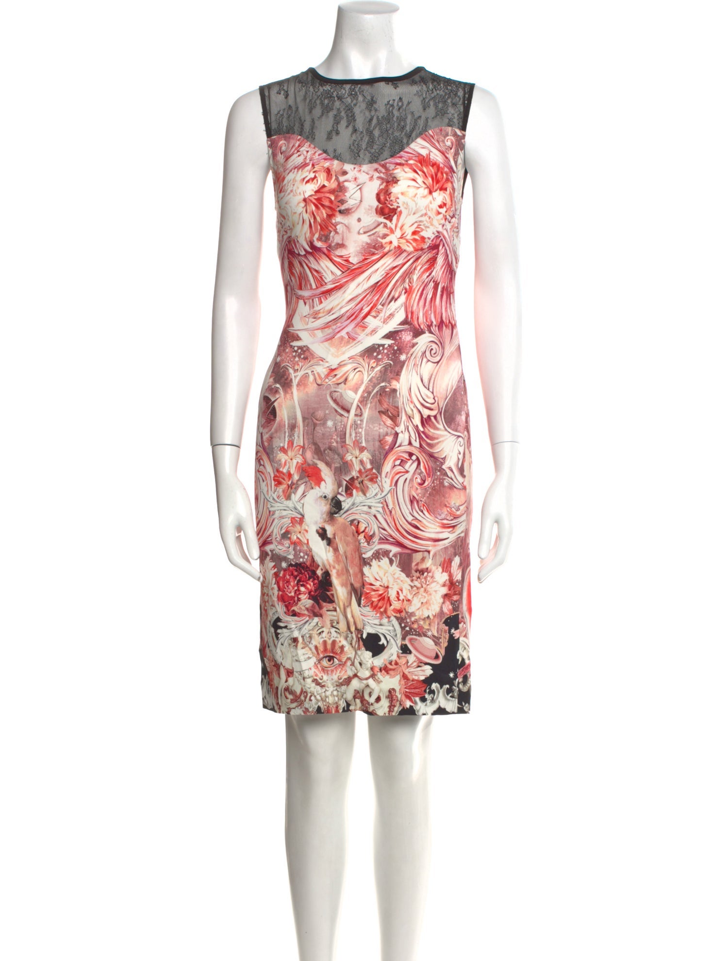 Roberto Cavalli Floral Print Knee-Length Dress