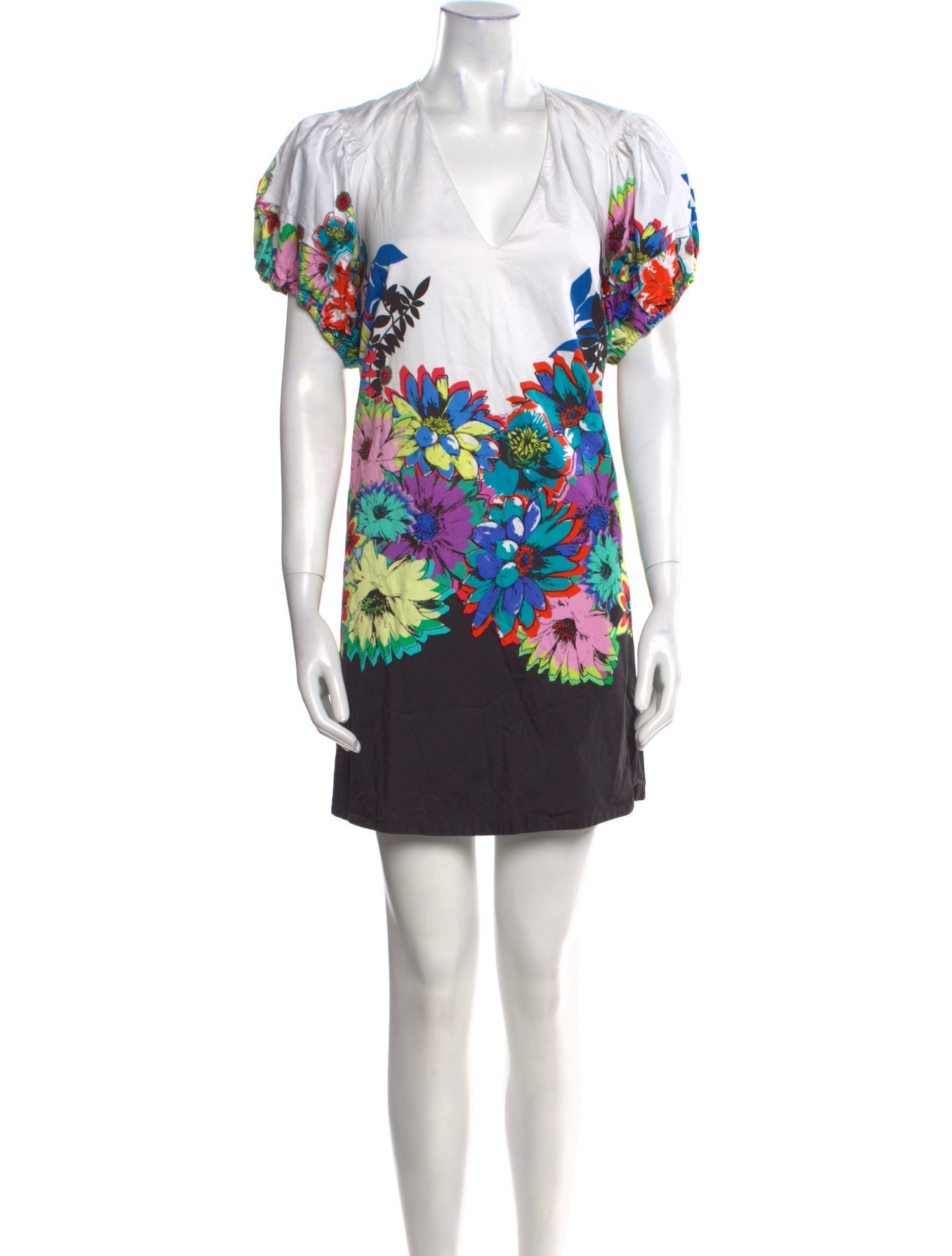 Roberto Cavalli Floral Print Mini Dress