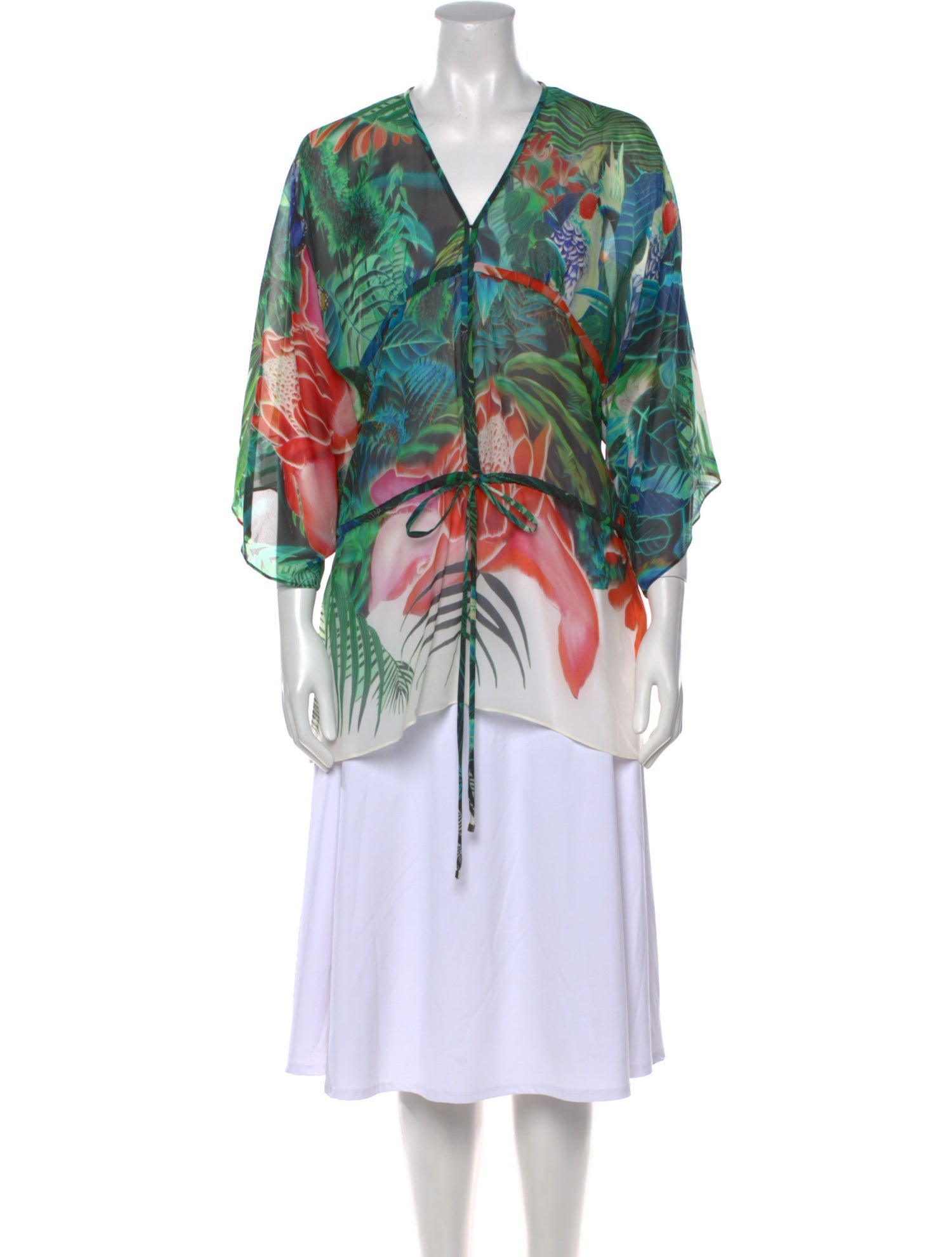 Roberto Cavalli Silk Printed Tunic