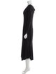 Roberto Cavalli Cowl Neck Midi Length Dress