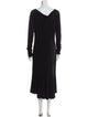 Roberto Cavalli Cowl Neck Midi Length Dress