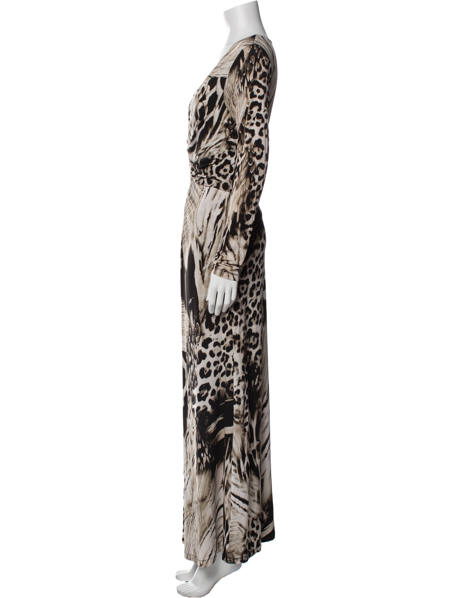 Roberto Cavalli Animal Print Long Dress