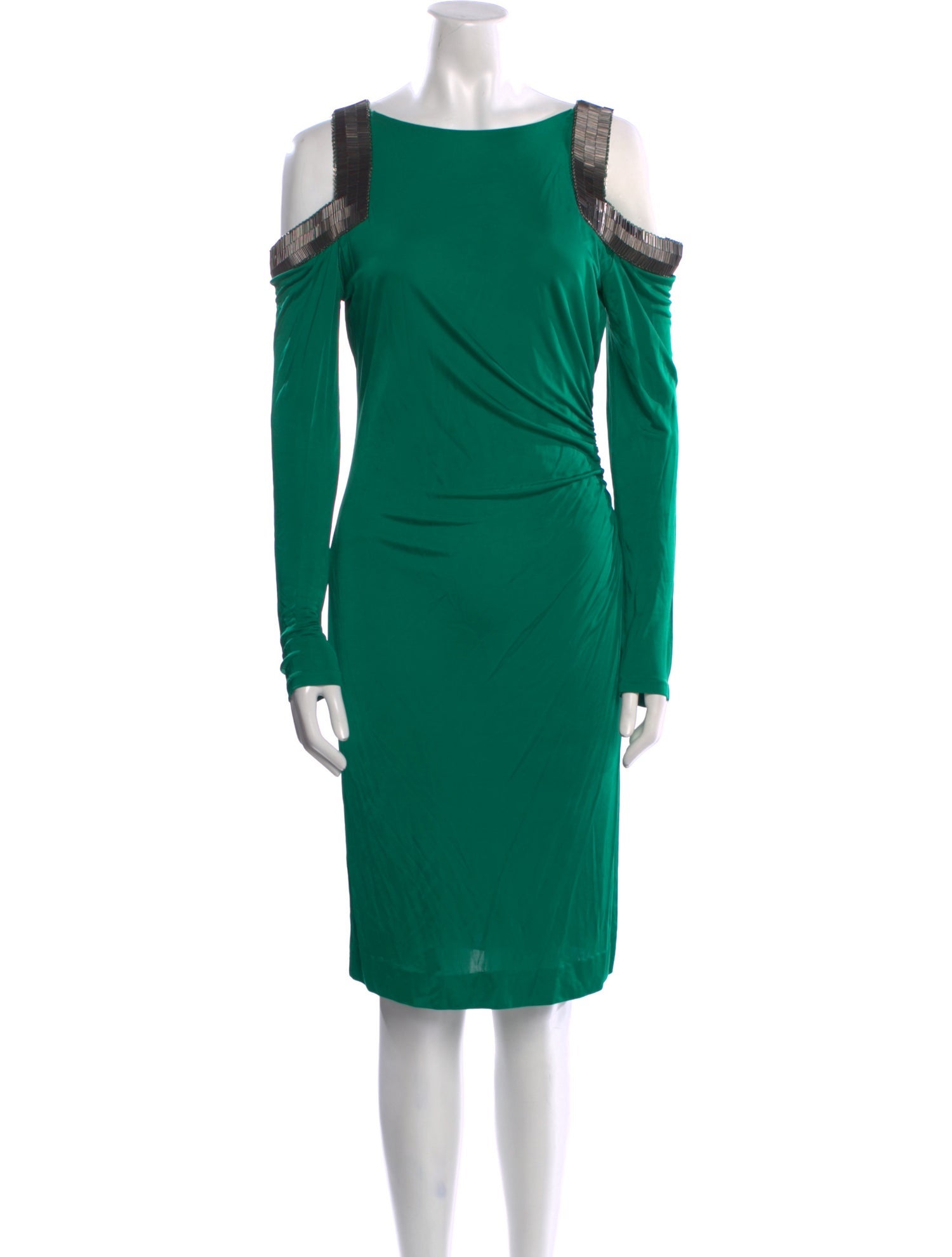 Roberto Cavalli Bateau Neckline Mini Dress