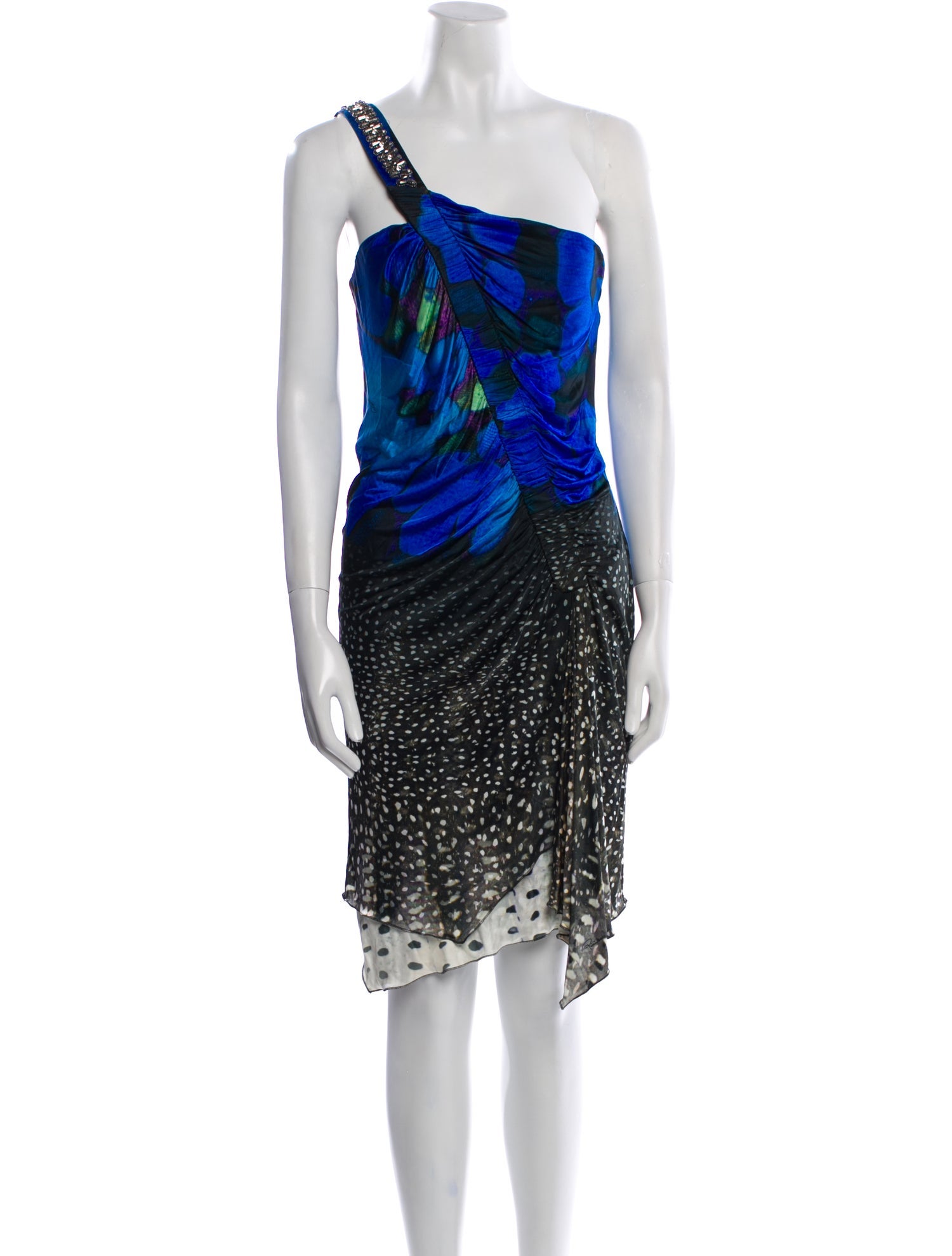 Roberto Cavalli Printed Knee-Length Dress