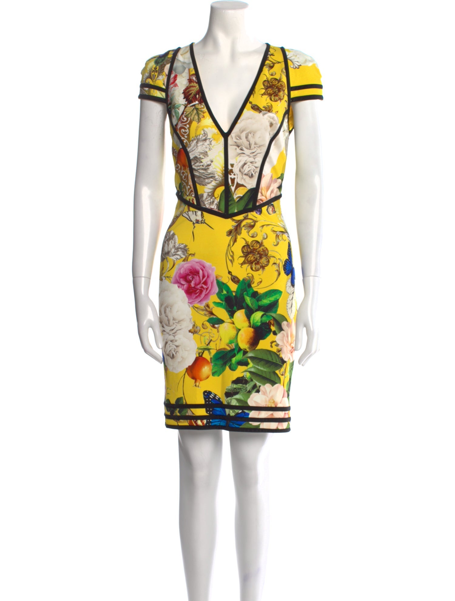 Roberto Cavalli Floral Print Mini Dress