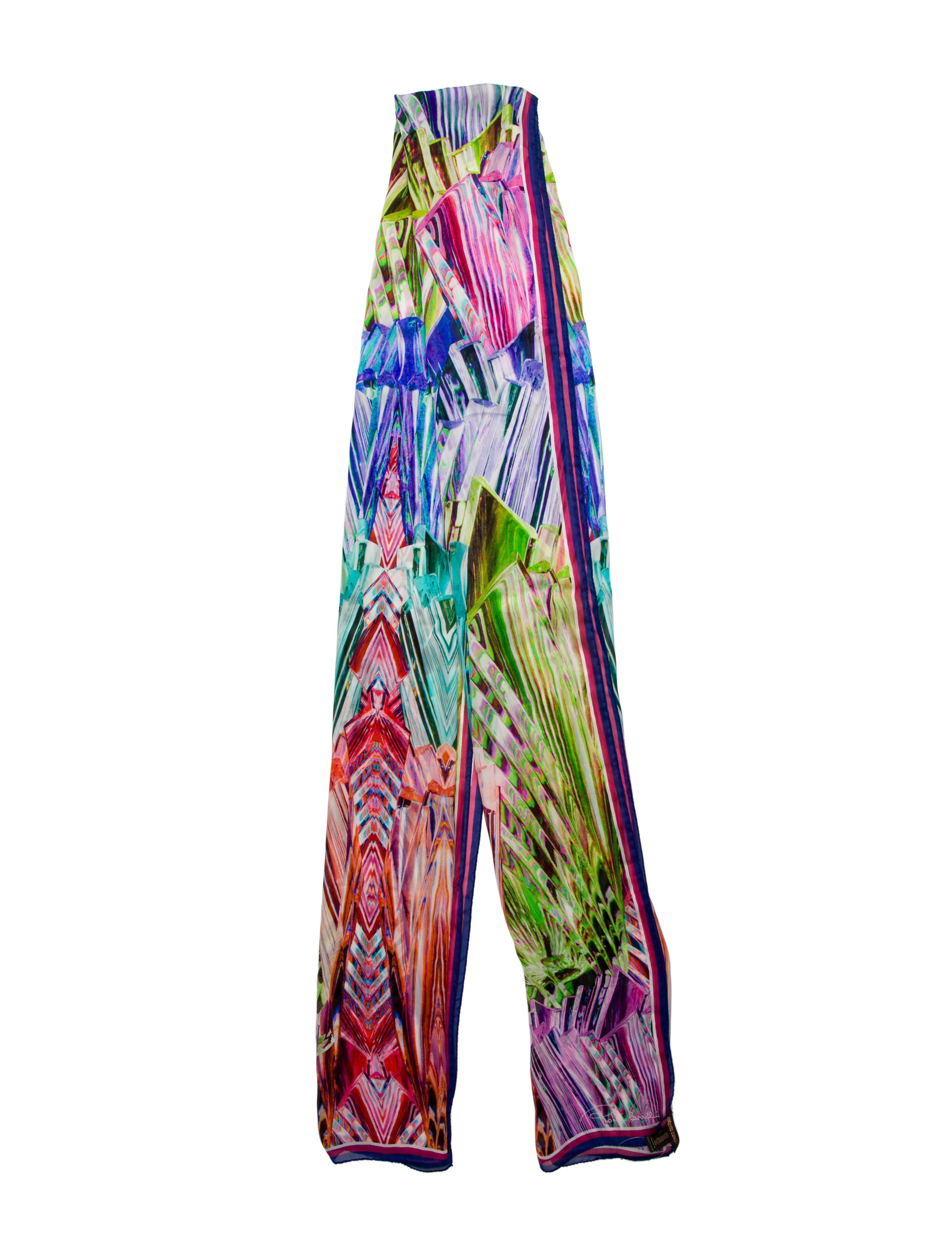 Roberto Cavalli Silk Printed Scarf