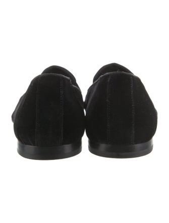 Roberto Cavalli Velvet Graphic Print Loafers