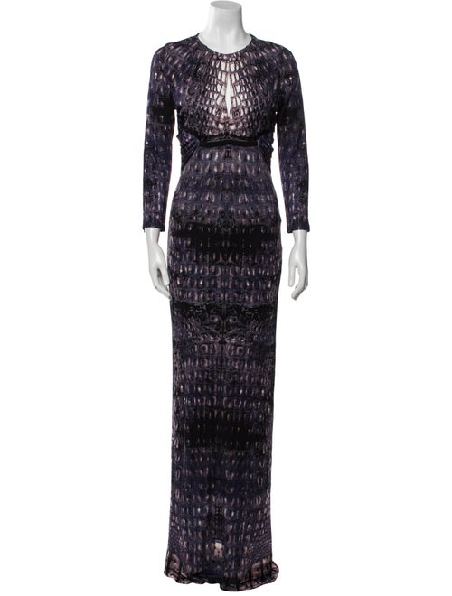 Roberto Cavalli Printed Long Dress