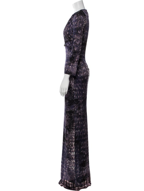 Roberto Cavalli Printed Long Dress