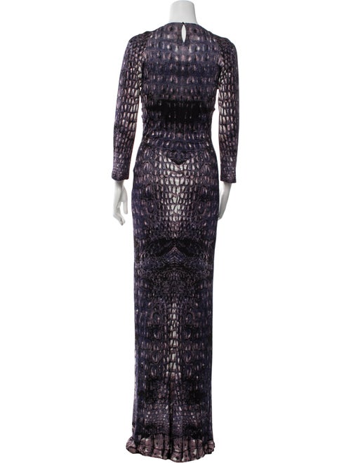 Roberto Cavalli Printed Long Dress