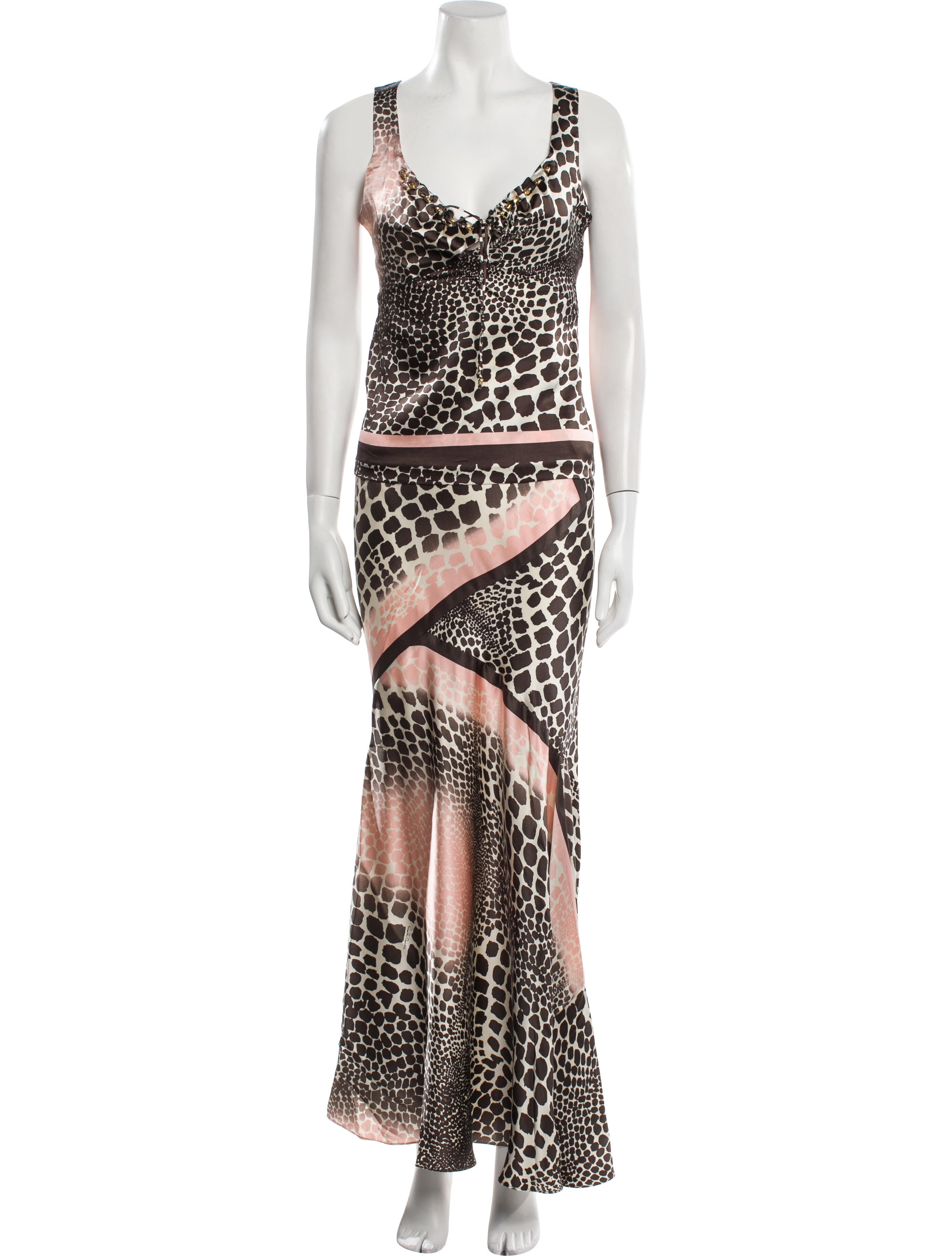 Roberto Cavalli Vintage 2004 Skirt Set