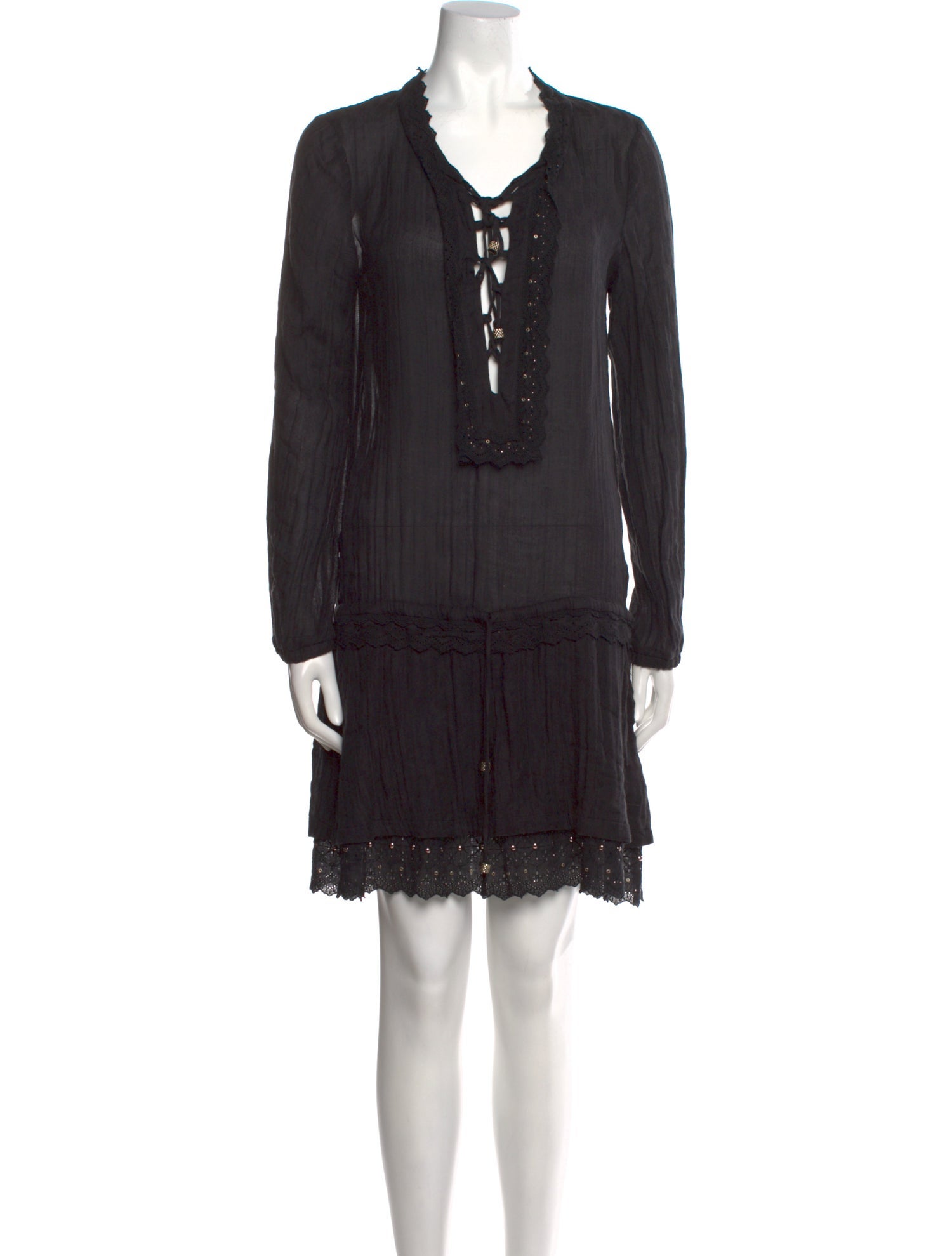 Roberto Cavalli V-Neck Mini Dress