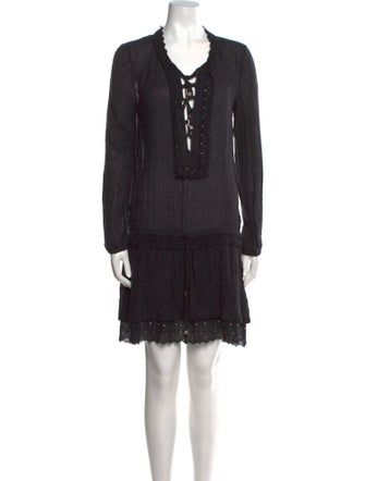 Roberto Cavalli V-Neck Mini Dress