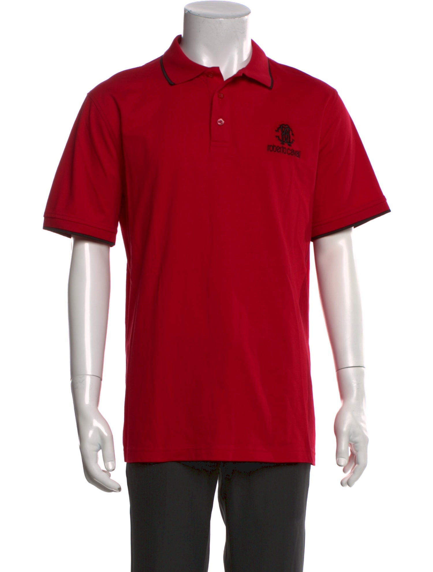 Roberto Cavalli Collar Short Sleeve Polo Shirt