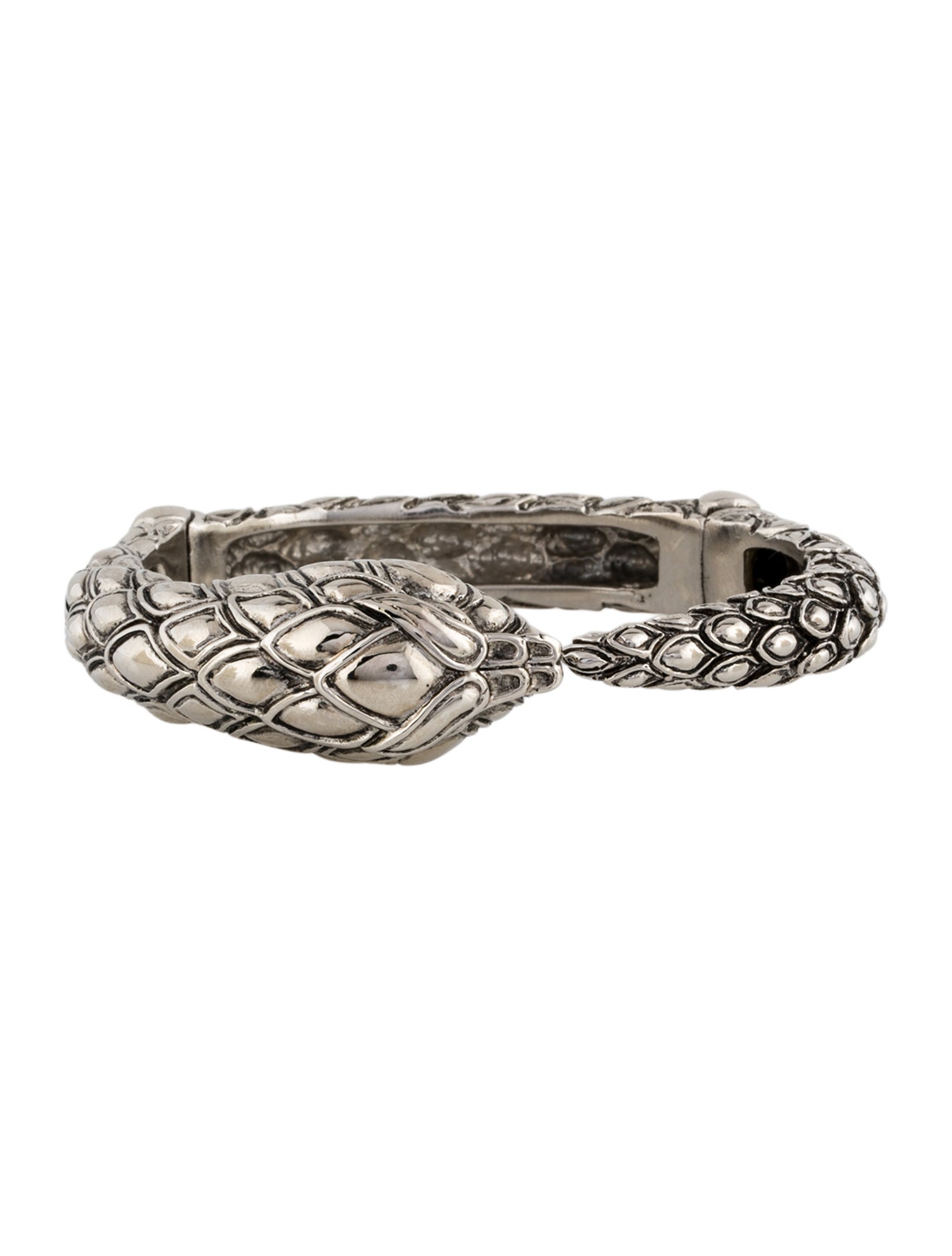 Roberto Cavalli Snake Hinged Bangle Bracelet